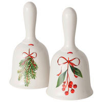 DEKOGLOCKE - Rot/Weiß, LIFESTYLE, Keramik (9/17cm)