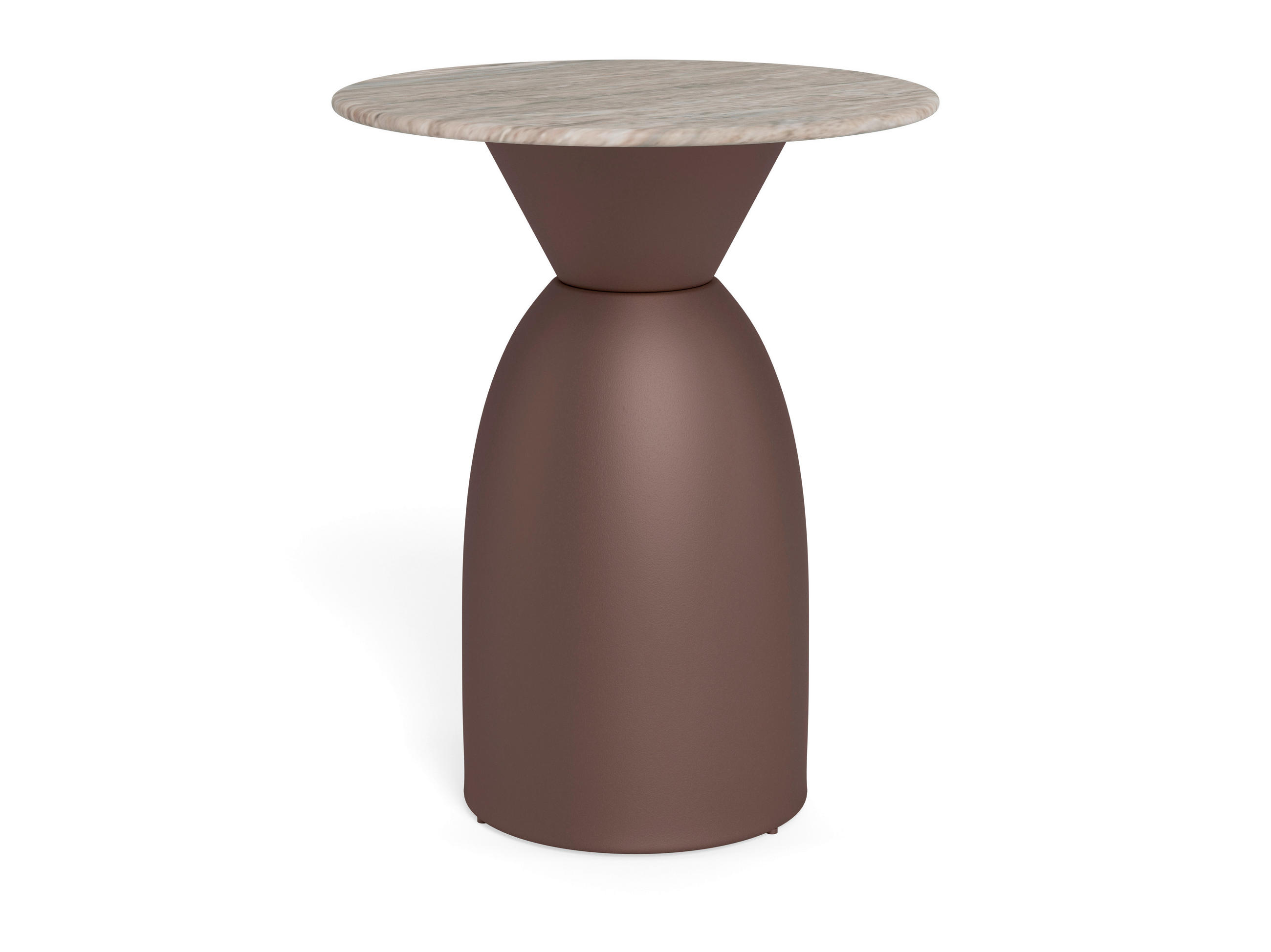 SOFFBORD i metall, sten 40/40/50 cm  - bronsfärgad/grå, Design, metall/sten (40/40/50cm) - MID.YOU