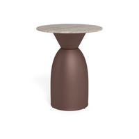 SOFFBORD i metall, sten 40/40/50 cm  - bronsfärgad/grå, Design, metall/sten (40/40/50cm) - MID.YOU