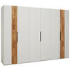 DREHTÜRENSCHRANK 301,9/223,3/62 cm 6-türig Weiß, Wildeiche  - Wildeiche/Weiß, Design, Holz/Holzwerkstoff (301,9/223,3/62cm) - Dieter Knoll