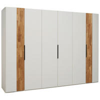 DREHTÜRENSCHRANK in Weiss, Wildeiche  - Wildeiche/Weiss, Design, Holz/Holzwerkstoff (301,9/223,3/62cm) - Dieter Knoll