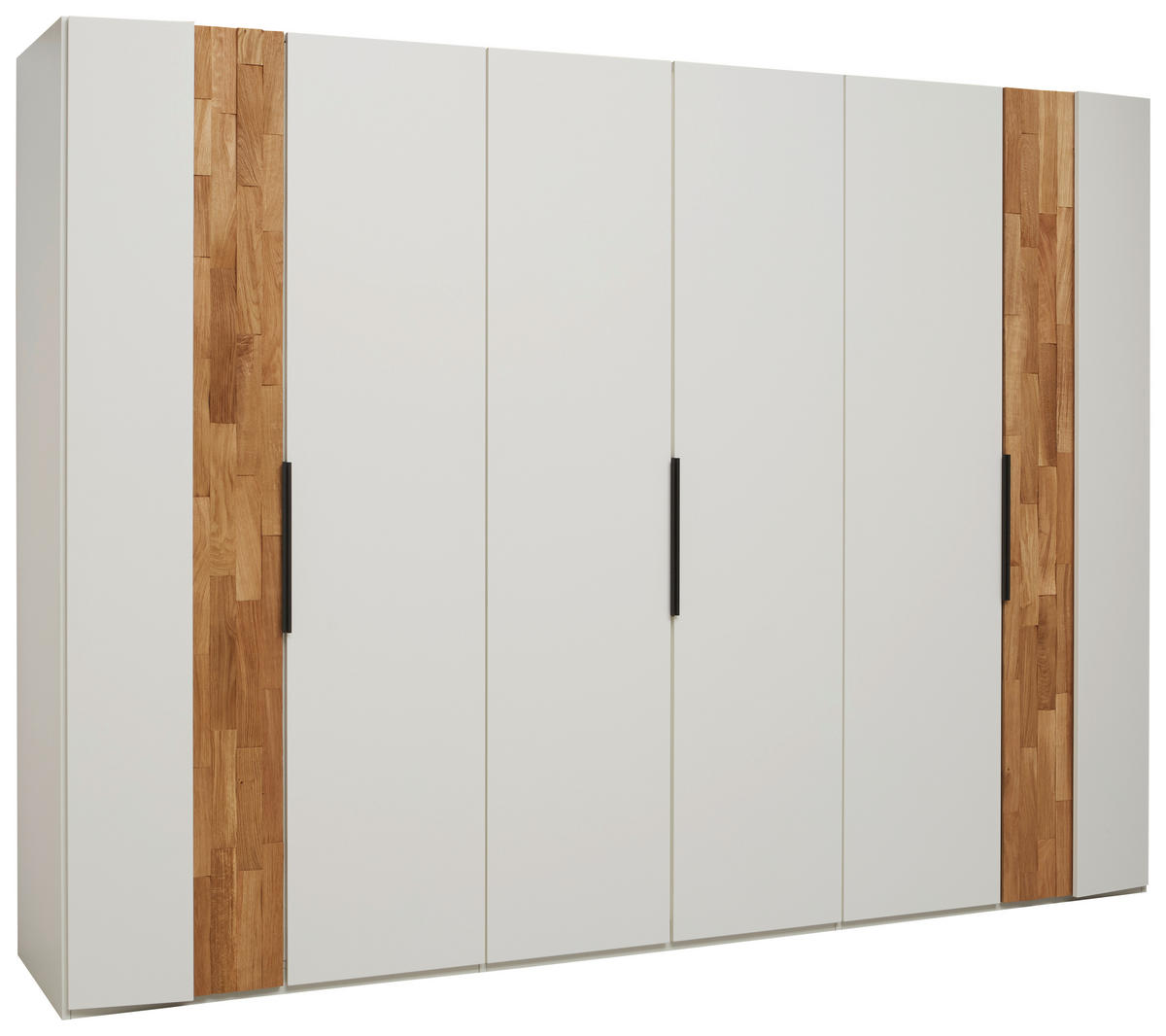 DREHTÜRENSCHRANK in Weiss, Wildeiche  - Wildeiche/Weiss, Design, Holz/Holzwerkstoff (301,9/223,3/62cm) - Dieter Knoll