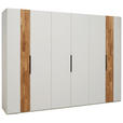 DREHTÜRENSCHRANK 301,9/223,3/62 cm 6-türig Weiß, Wildeiche  - Wildeiche/Weiß, Design, Holz/Holzwerkstoff (301,9/223,3/62cm) - Dieter Knoll