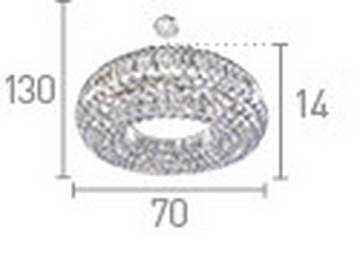 HÄNGLAMPA I KRISTALL Vesuvius 70/130 cm  - kromfärg, Klassisk, metall/glas (70/130cm)