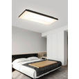 LED-DECKENLEUCHTE 90/45/10,5 cm   - Schwarz, Design, Kunststoff/Metall (90/45/10,5cm) - Novel