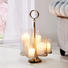 WINDLICHT - Klar/Nickelfarben, Basics, Glas/Metall (46/38/65cm) - Ambia Home