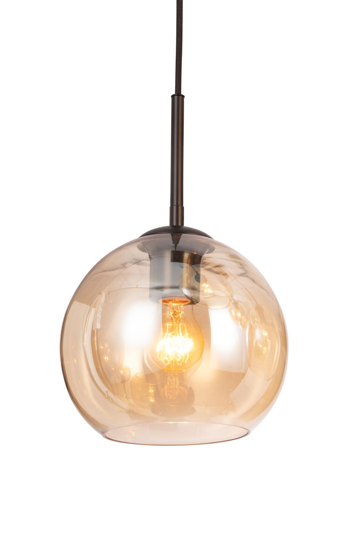 HÄNGELEUCHTE Amelie 97,5/42,5/150 cm   - Bernsteinfarben, Basics, Glas/Metall (97,5/42,5/150cm) - Novel