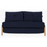 SCHLAFSOFA in Holz, Metall, Textil Blau - Blau/Eichefarben, MODERN, Holz/Textil (147/67/96cm) - Innovation SCHLAFSOFA in Holz, Metall, Textil Blau - Blau/Eichefarben, MODERN, Holz/Textil (147/67/96cm) - Innovation