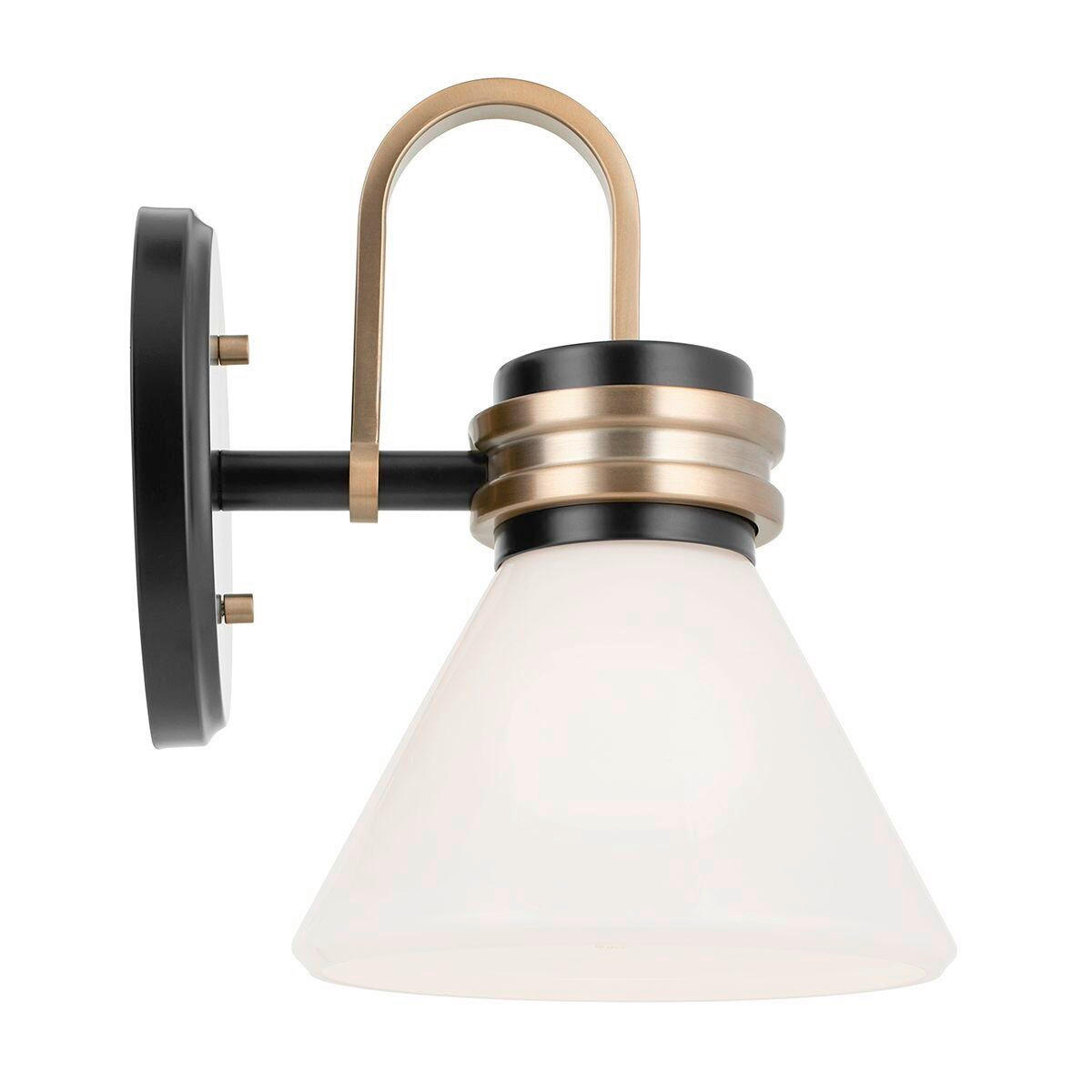 BADEZIMMER-WANDLEUCHTE - Weiss/Champagner, Konventionell, Glas/Metall (24/17,8/21,5cm) - Elstead Lighting