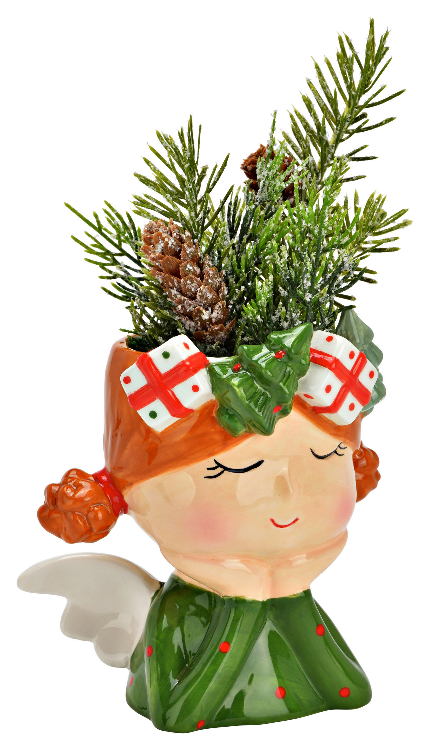 VASE  - Multicolor, Basics, Keramik (15,0/10,0/15,0cm)