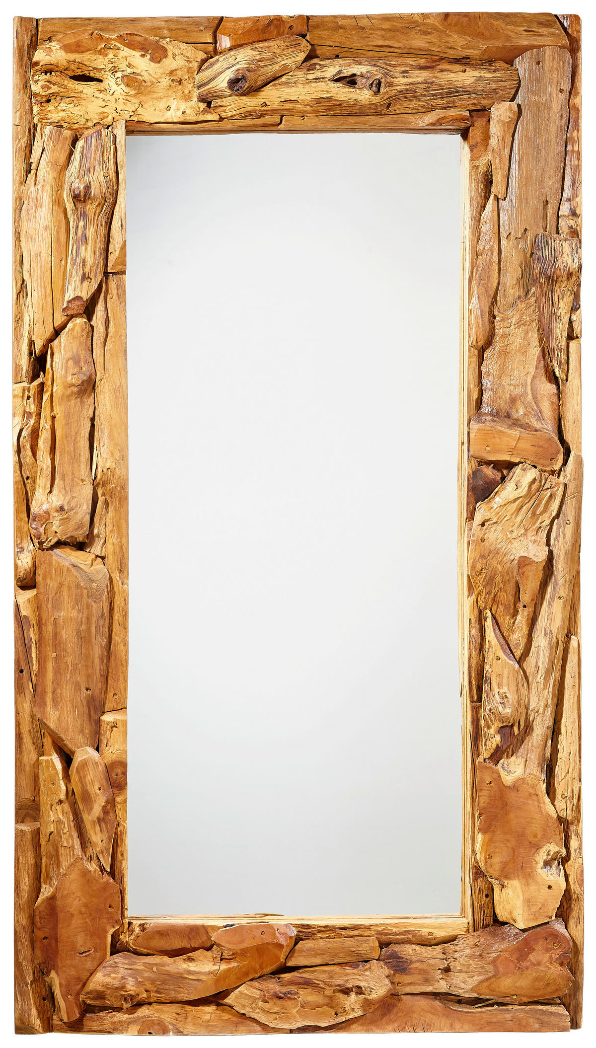 WANDSPIEGEL 100/180/7 cm    in rechteckig  - Teakfarben, LIFESTYLE, Glas/Holz (100/180/7cm) - Landscape