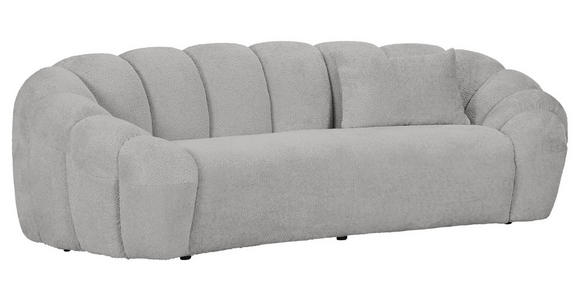 BIGSOFA Chenille Schlammfarben  - Schlammfarben/Schwarz, KONVENTIONELL, Kunststoff/Textil (248/78/112cm) - Carryhome