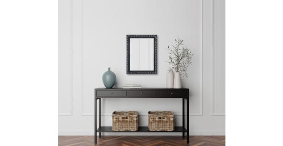 WANDSPIEGEL 55/70/3,5 cm  - Silberfarben/Schwarz, Trend, Glas/Holz (55/70/3,5cm) - Boxxx