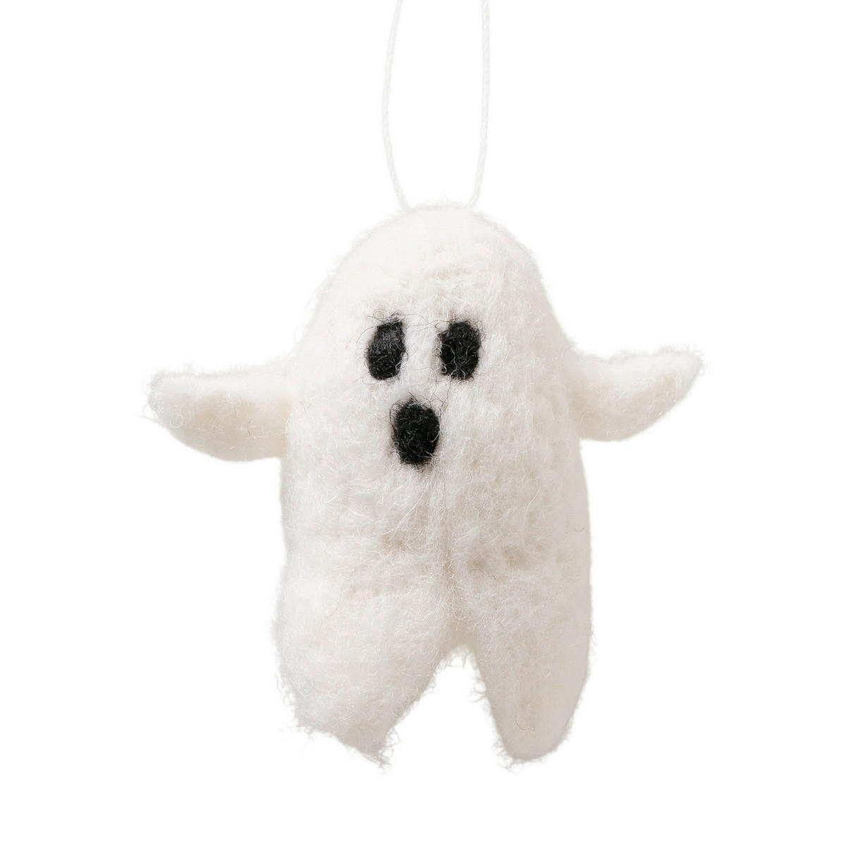 ZÁVĚSNÁ DEKORACE - krémová, Basics, textil/plast (6,5/3,5/6,5cm)