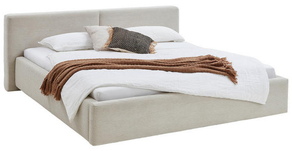 POLSTERBETT Beige 180/200 cm  - Beige, Basics, Textil (180/200cm) - Xora