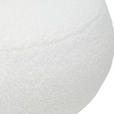 HOCKER Vliesstoff, Teddystoff Weiß  - Weiß, Trend, Textil (45/41/45cm) - Xora