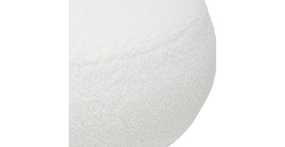HOCKER Vliesstoff, Teddystoff Weiß  - Weiß, Trend, Textil (45/41/45cm) - Xora