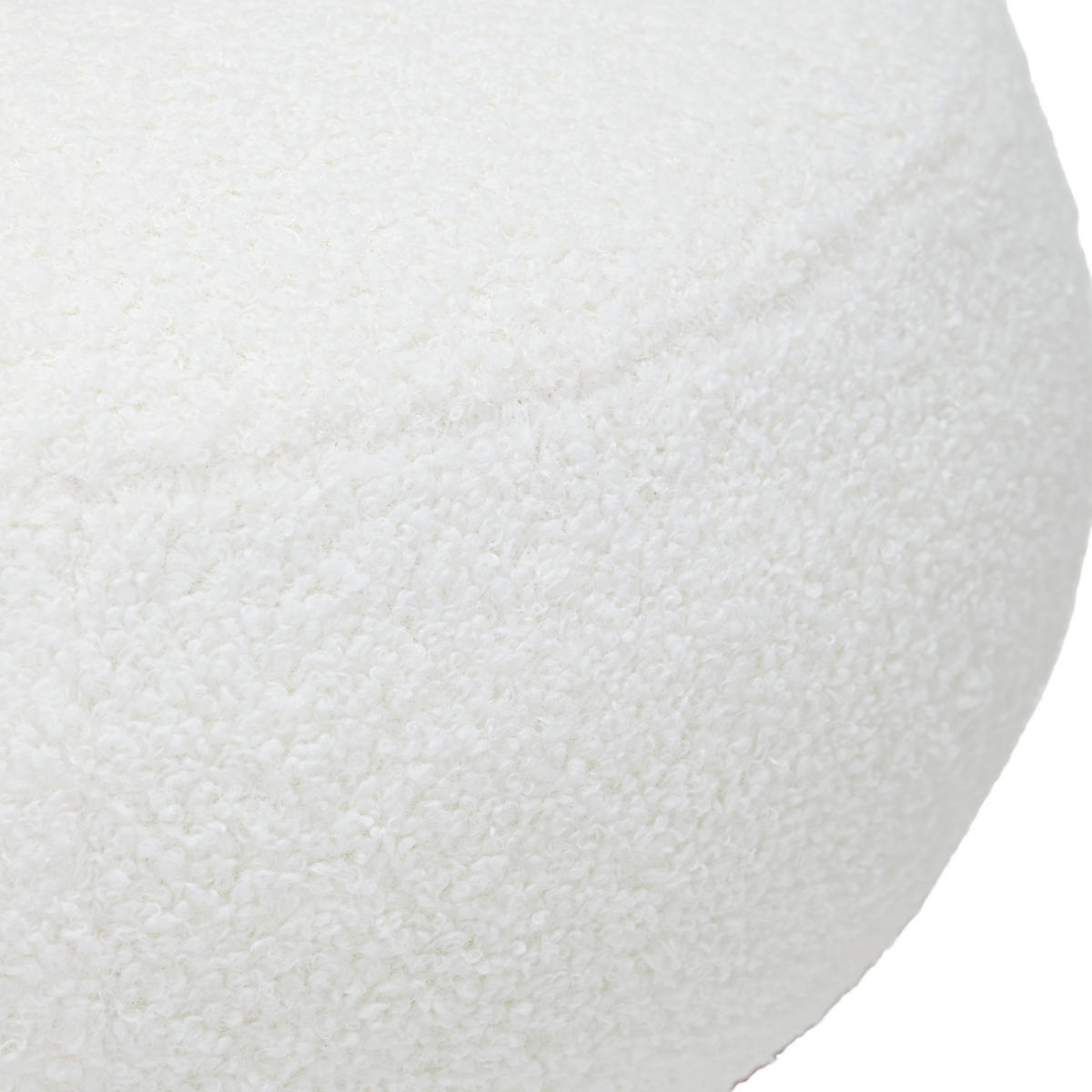 HOCKER Vliesstoff, Teddystoff Weiß  - Weiß, Trend, Textil (45/41/45cm) - Xora