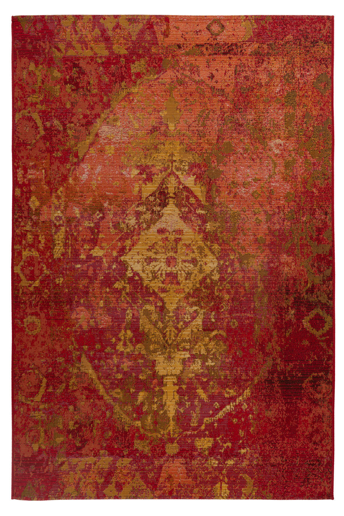 WEBTEPPICH 80/150 cm  - Rot, Design, Textil (80/150cm) - Novel