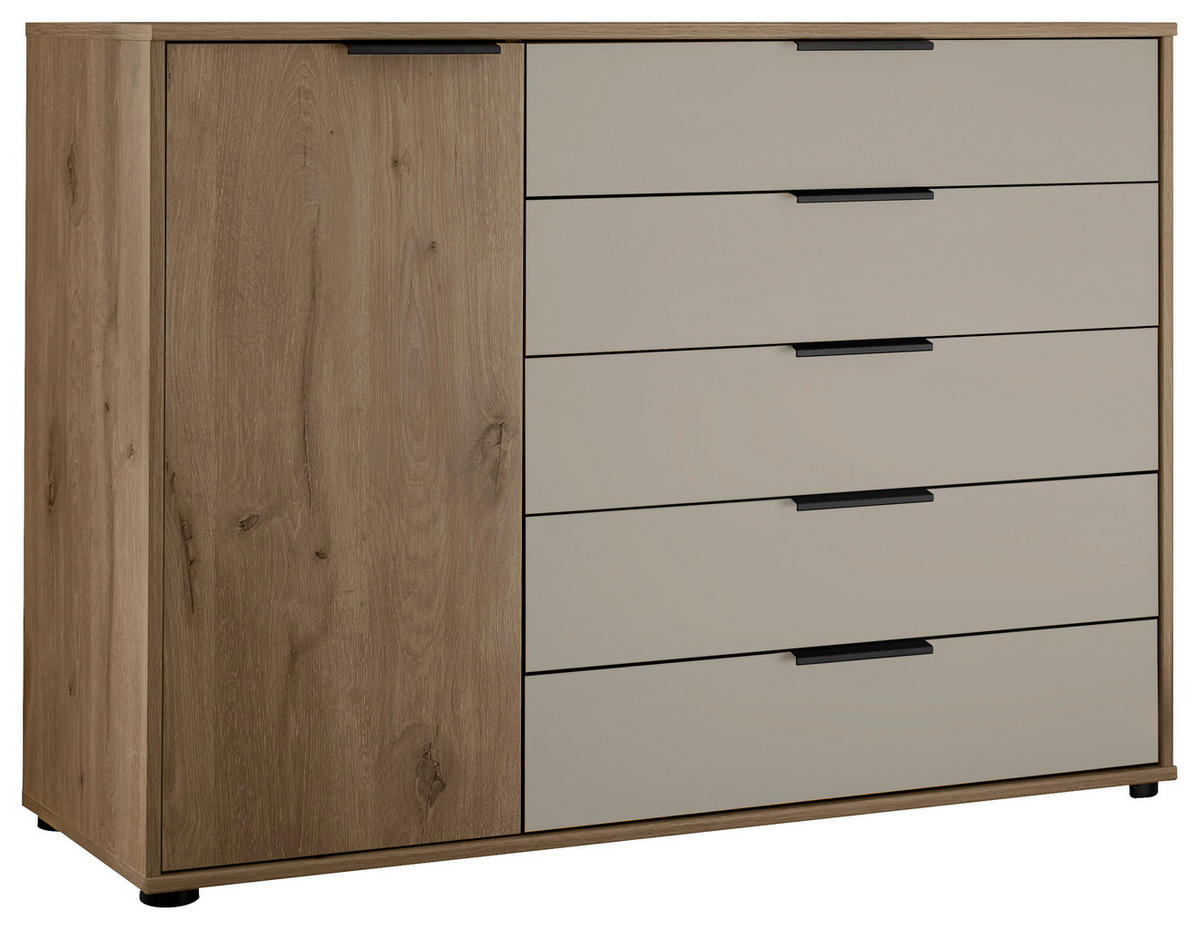 SIDEBOARD  in 120/86/43 cm  - Schieferfarben/Champagner, MODERN, Holzwerkstoff/Metall (120/86/43cm) - Venda