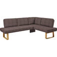 ECKBANK 280/174 cm  in Eichefarben, Dunkelbraun  - Eichefarben/Dunkelbraun, Design, Holz/Textil (280/174cm) - Dieter Knoll