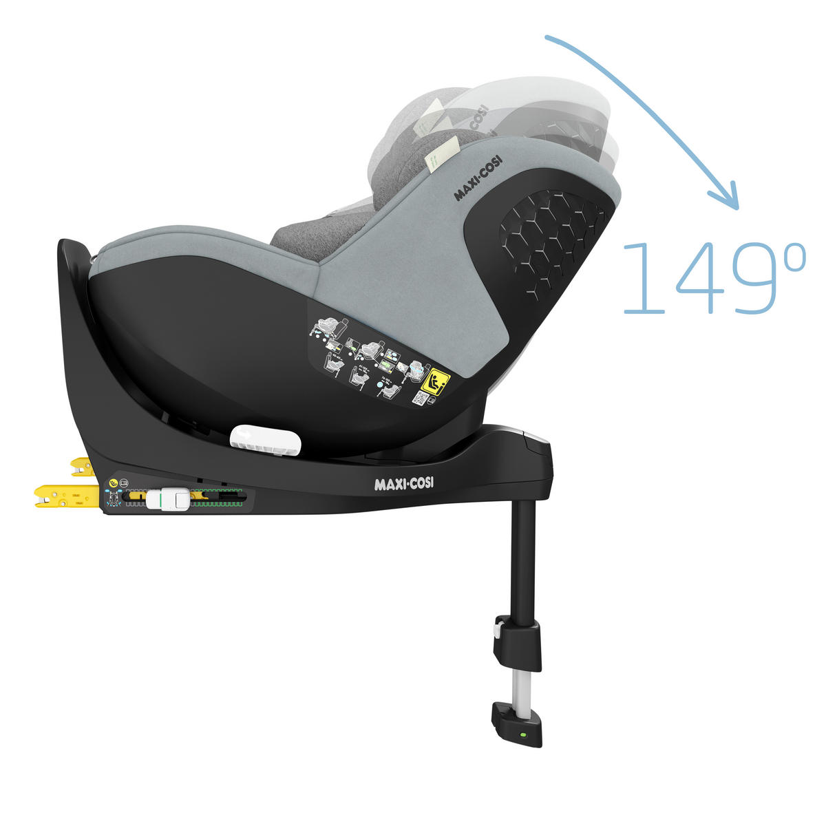 KINDERAUTOSITZ Mica Pro Eco Authentic Grey   - Basics, Kunststoff/Textil (44,2/64,8/68,3cm) - Maxi-Cosi