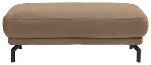 HOCKER in Textil Beige  - Beige/Schwarz, Design, Textil/Metall (127/46/72cm) - Dieter Knoll