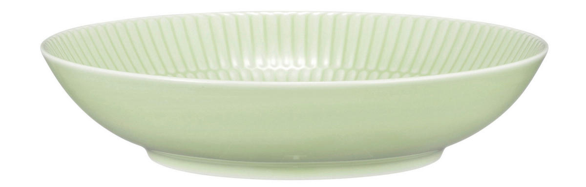 HLUBOKÝ TALÍŘ porcelán keramika  - zelená, Konvenční, keramika (21,2/4,6cm) - Seltmann Weiden