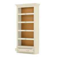 REGAL Pinie massiv Weiß  - Bronzefarben/Weiß, LIFESTYLE, Holz/Metall (117/238,5/46,5cm) - Livetastic