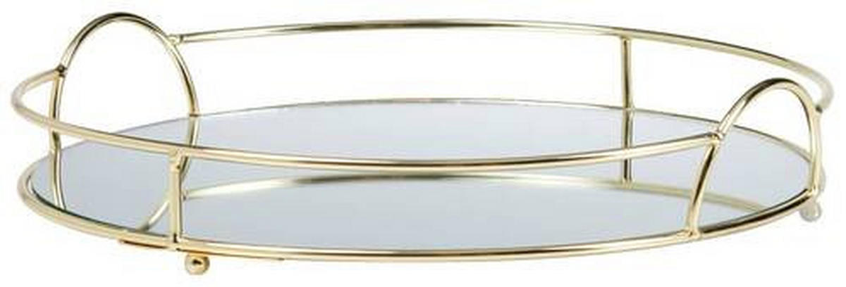 DEKOTABLETT 29/6 cm    - Goldfarben, LIFESTYLE, Metall (29/6cm)