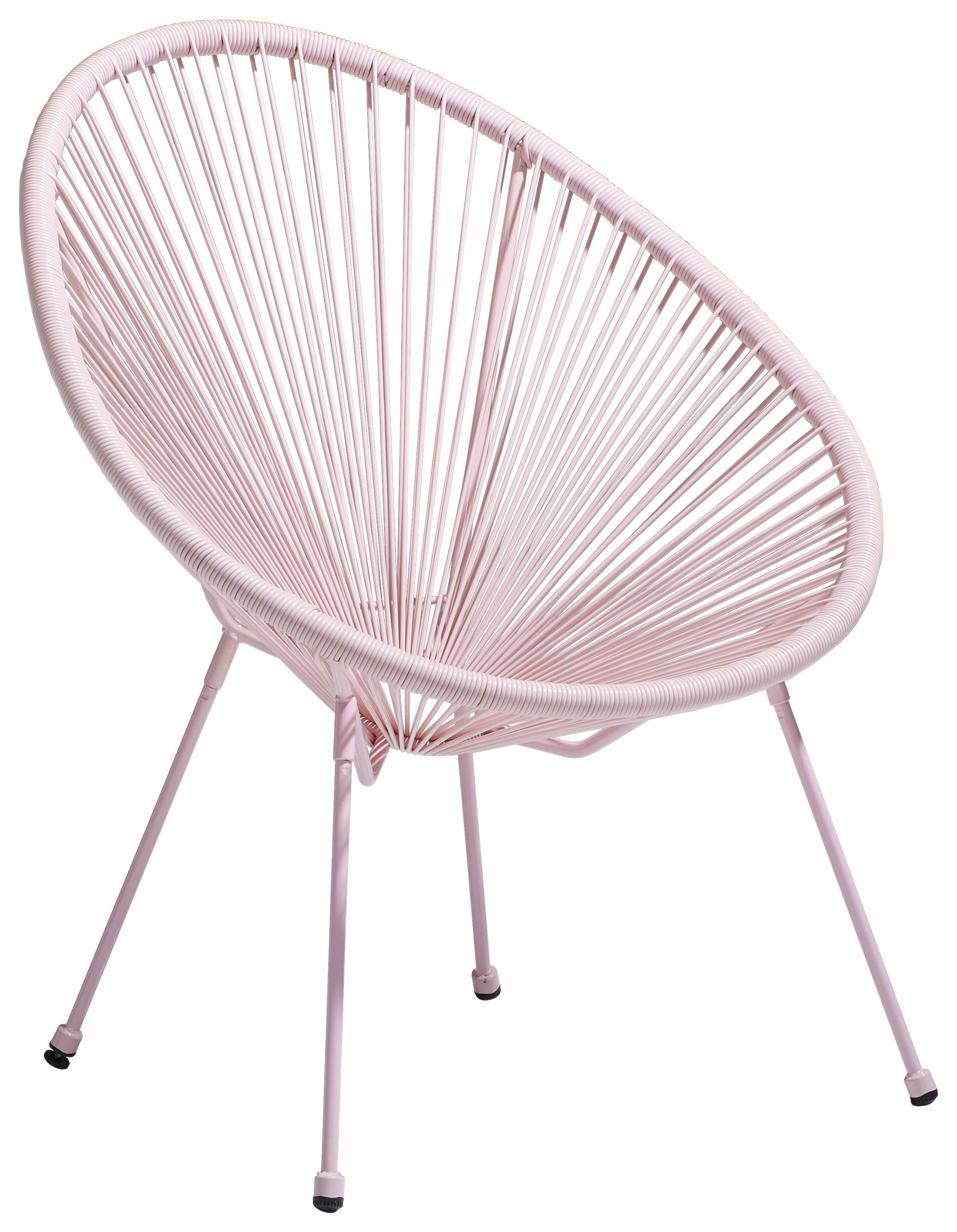 GARTENSESSEL Stahl Rosa  - Schwarz/Rosa, Design, Kunststoff/Metall (73/88/78cm) - Ambia Garden