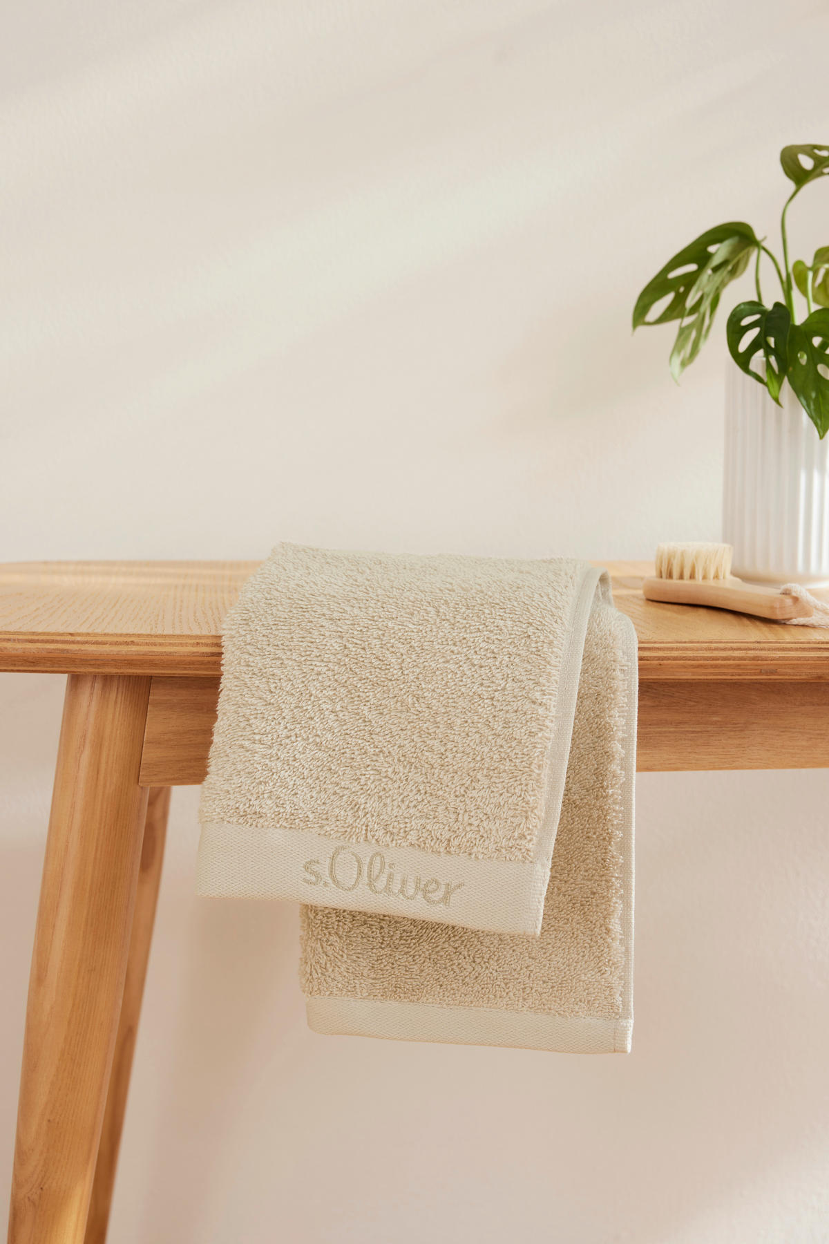GÄSTETUCH s.Oliver Naturfarben 2-teilig 30/50 cm  - Naturfarben, Trend, Textil (30/50cm) - S. Oliver