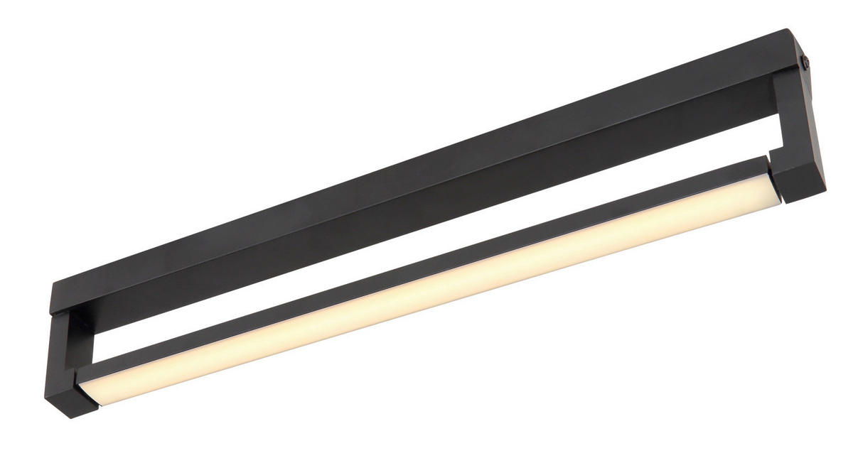 APLICĂ DE PERETE PENTRU BAIE - opal/negru, Design, plastic/metal (3/44,2/9cm)
