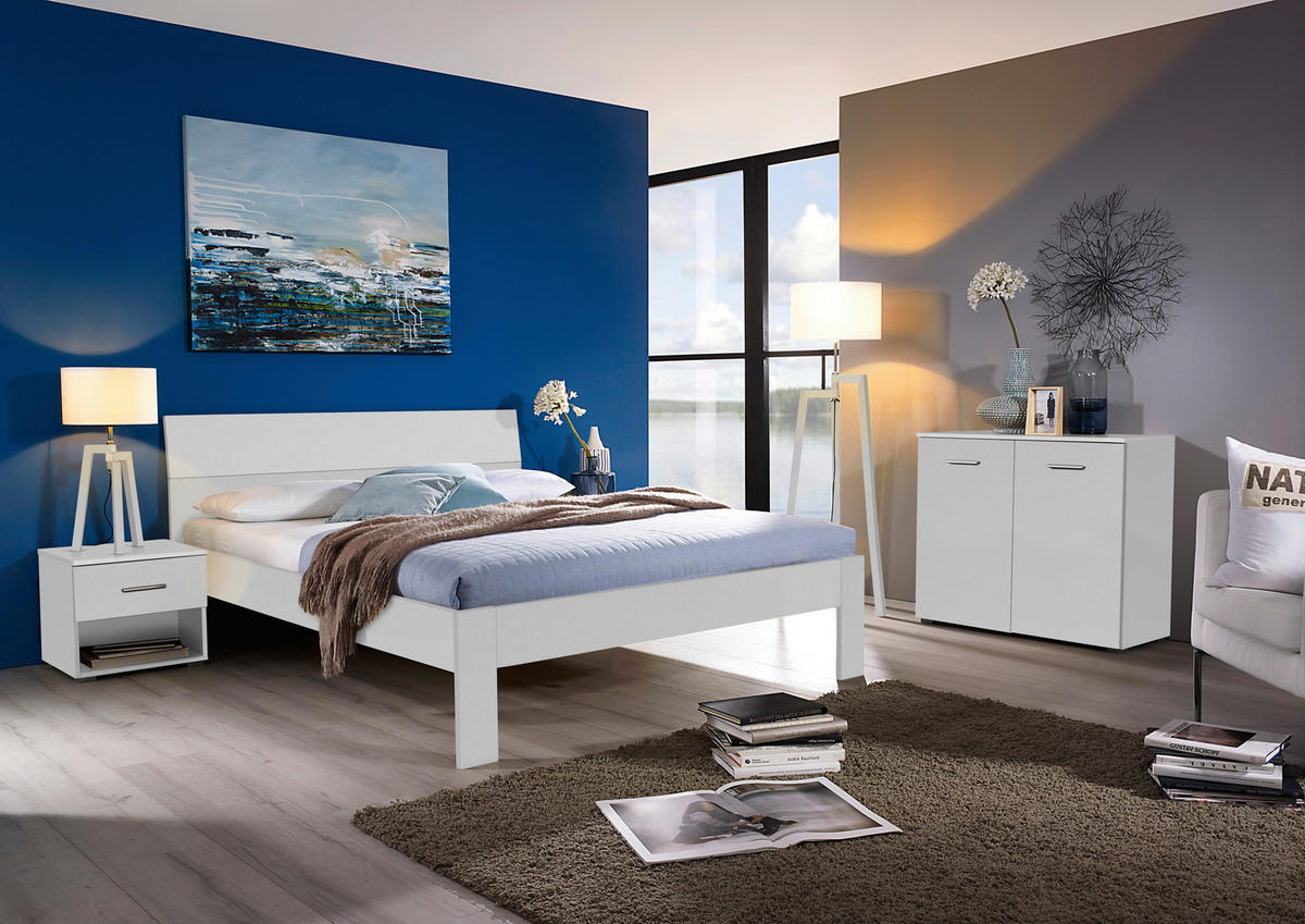 BETT 90/200 cm Weiß  - Weiß, Basics (90/200cm) - Xora