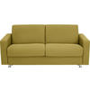 SCHLAFSOFA in Textil Gelb  - Chromfarben/Gelb, Design, Textil/Metall (195/84/100cm) - Bali