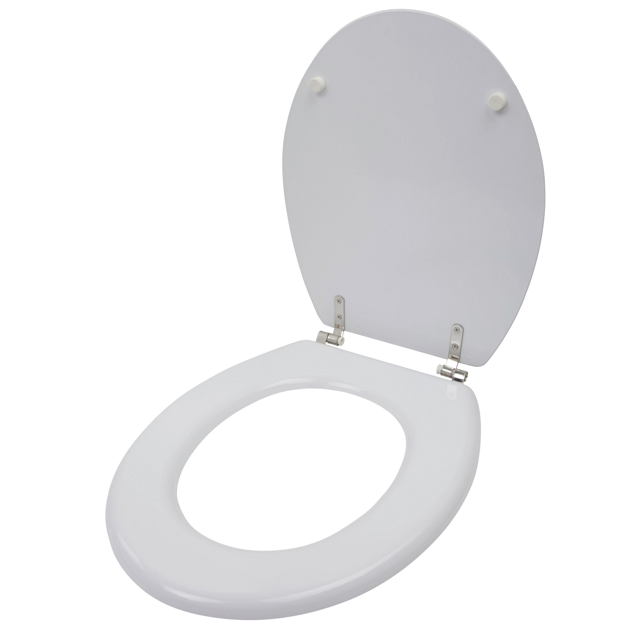 WC-SITZ Grau  - Grau, Basics, Kunststoff (45/36/5cm)
