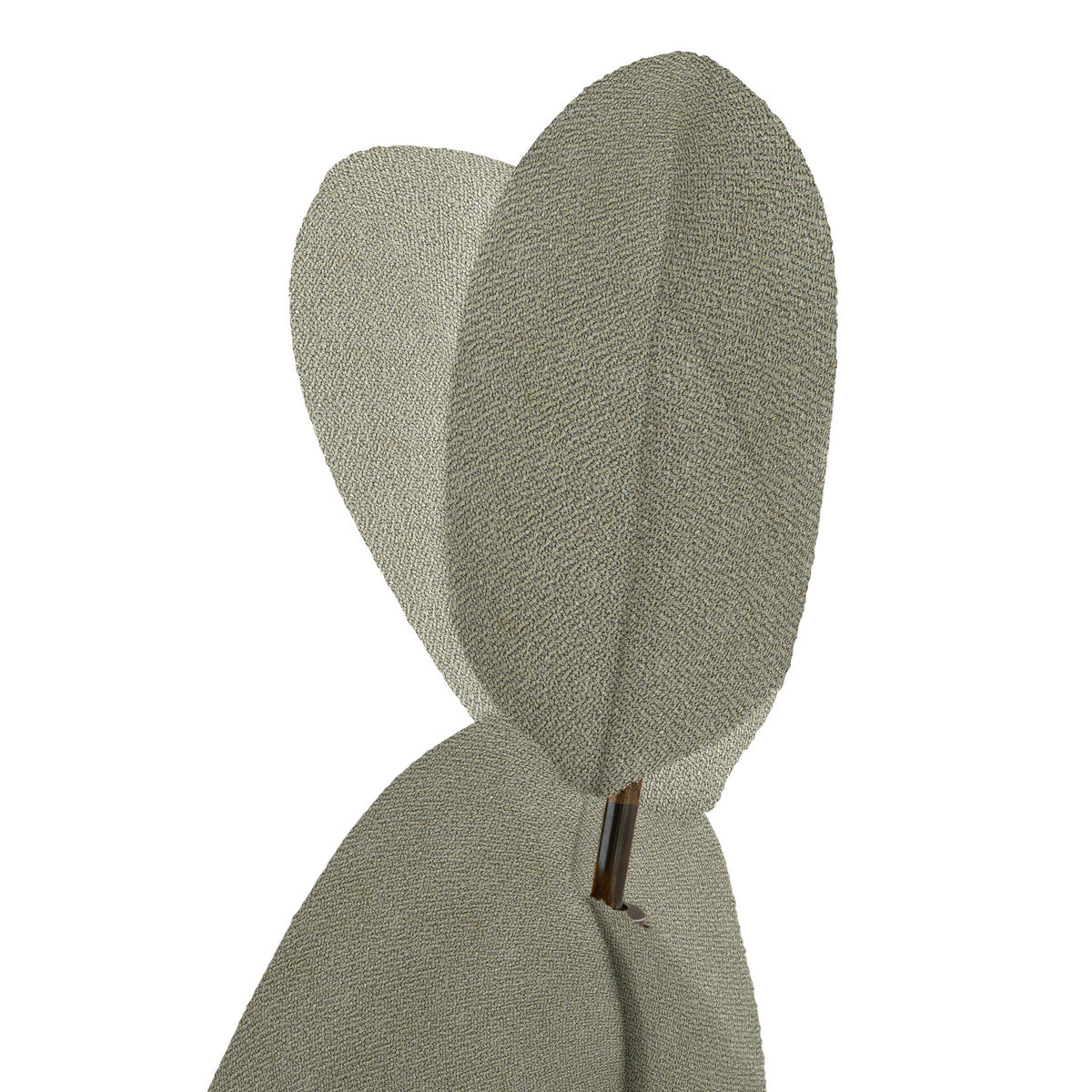 SESSEL in Flachgewebe, Bouclé Greige  - Greige/Schwarz, Design, Textil/Metall (71/103/91cm) - Koinor