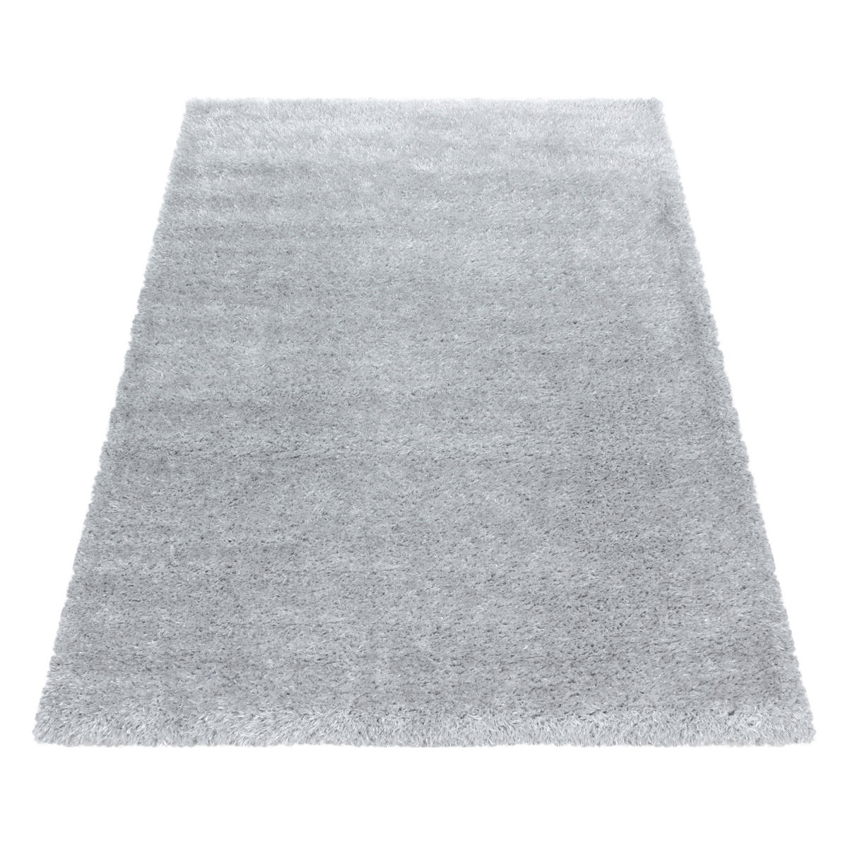 HOCHFLORTEPPICH 80/150 cm Brilliant 4200 silber Silberfarben  - Silberfarben, Basics, Textil (80/150cm)