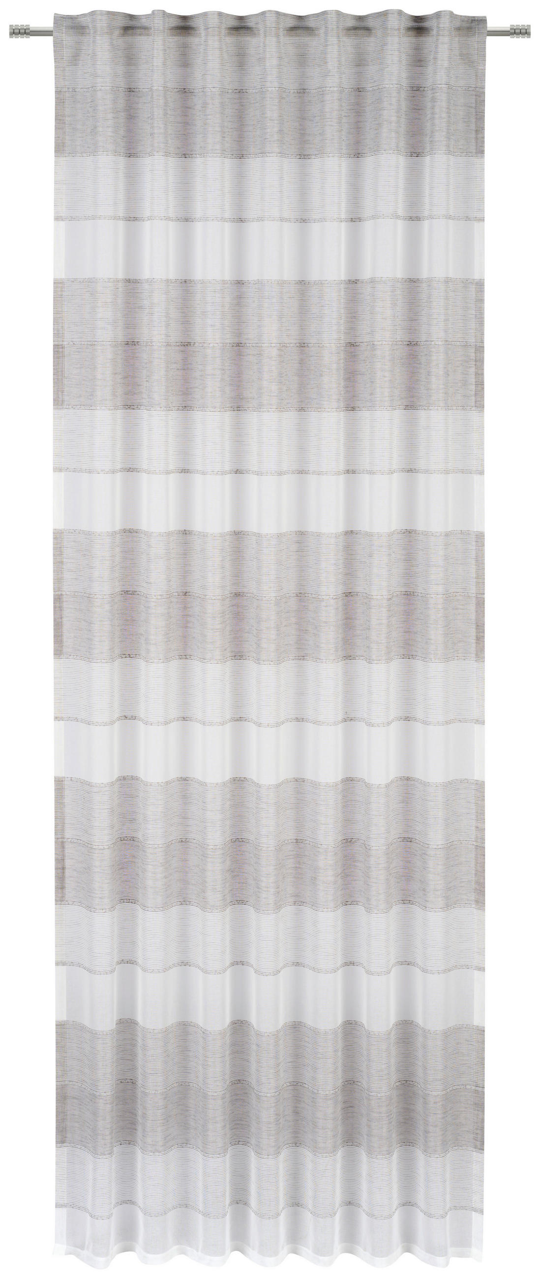 FERTIGVORHANG  halbtransparent   140/245 cm  - Grau, Basics, Textil (140/245cm) - Esposa