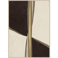BILD Abstraktes  - Beige/Schwarz, Trend, Holzwerkstoff/Kunststoff (50/70cm) - Monee