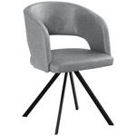 ARMLEHNSTUHL  Typenauswahl, inklusive Armlehnen Samt  - Hellgrau/Schwarz, KONVENTIONELL, Textil/Metall (56/84/59cm) - Moderano