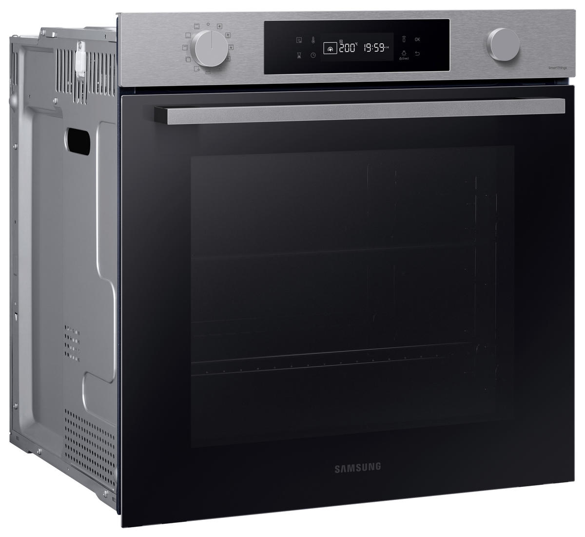 EINBAUBACKOFEN NV7B41307AS/U1  - Edelstahlfarben/Schwarz, Design, Glas/Kunststoff (59,5/59,6/57,1cm) - Samsung