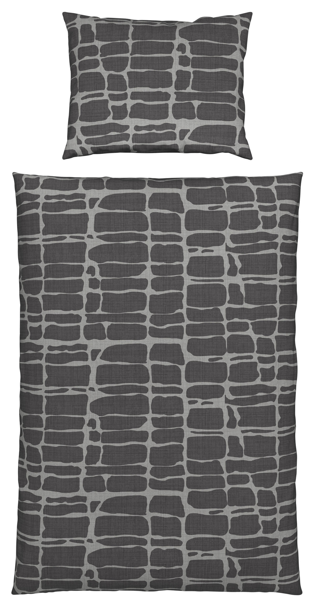 POSTELJNINA CREST 140/200 cm renforcé antracit  - antracit, Konvencionalno, tekstil (140/200cm) - Esposa