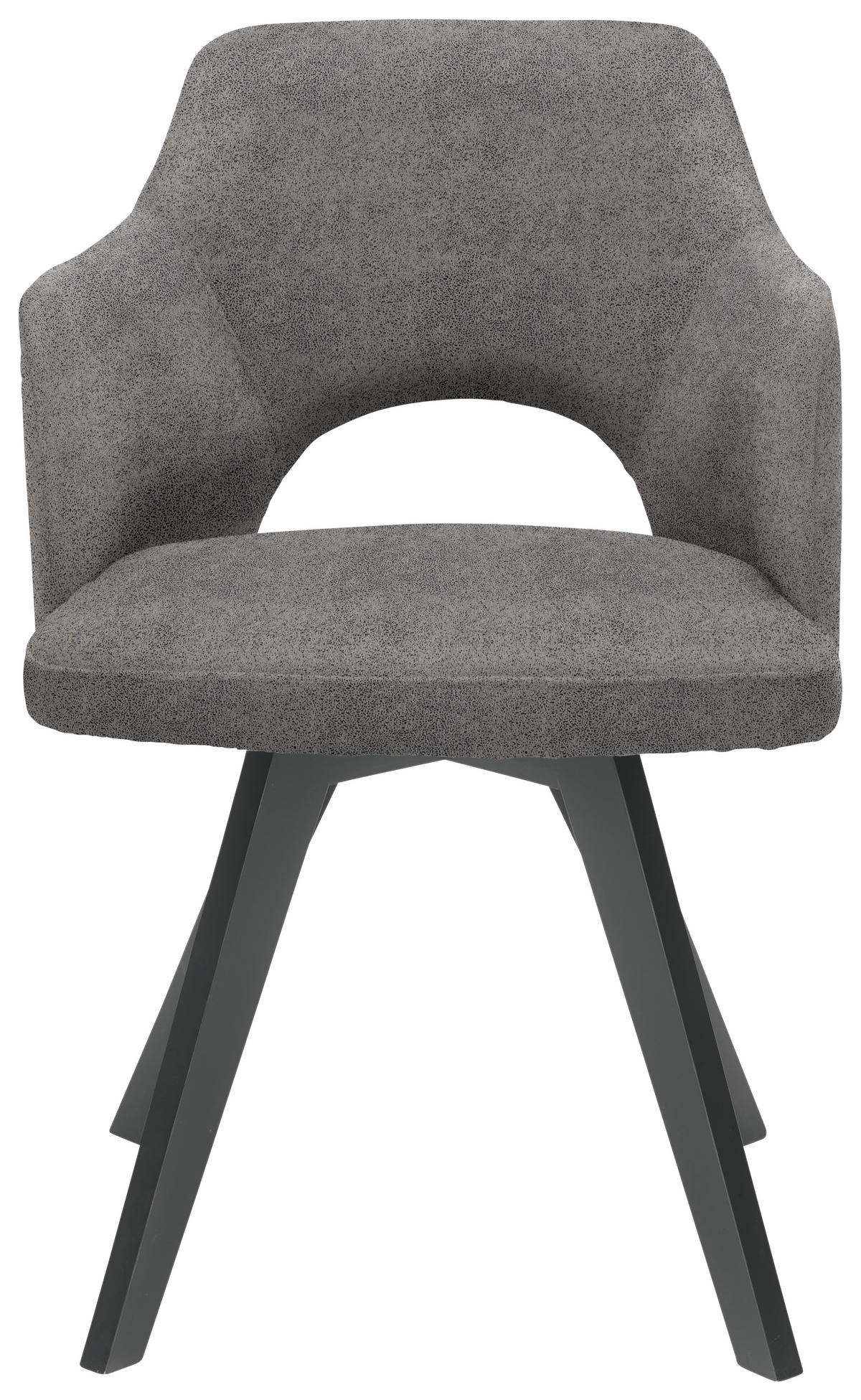 STOLICA S NASLONOM ZA RUKE  smeđa, crna  tekstil, drvo      - smeđa/crna, Design, tekstil/drvo (53/81/60cm) - Venda