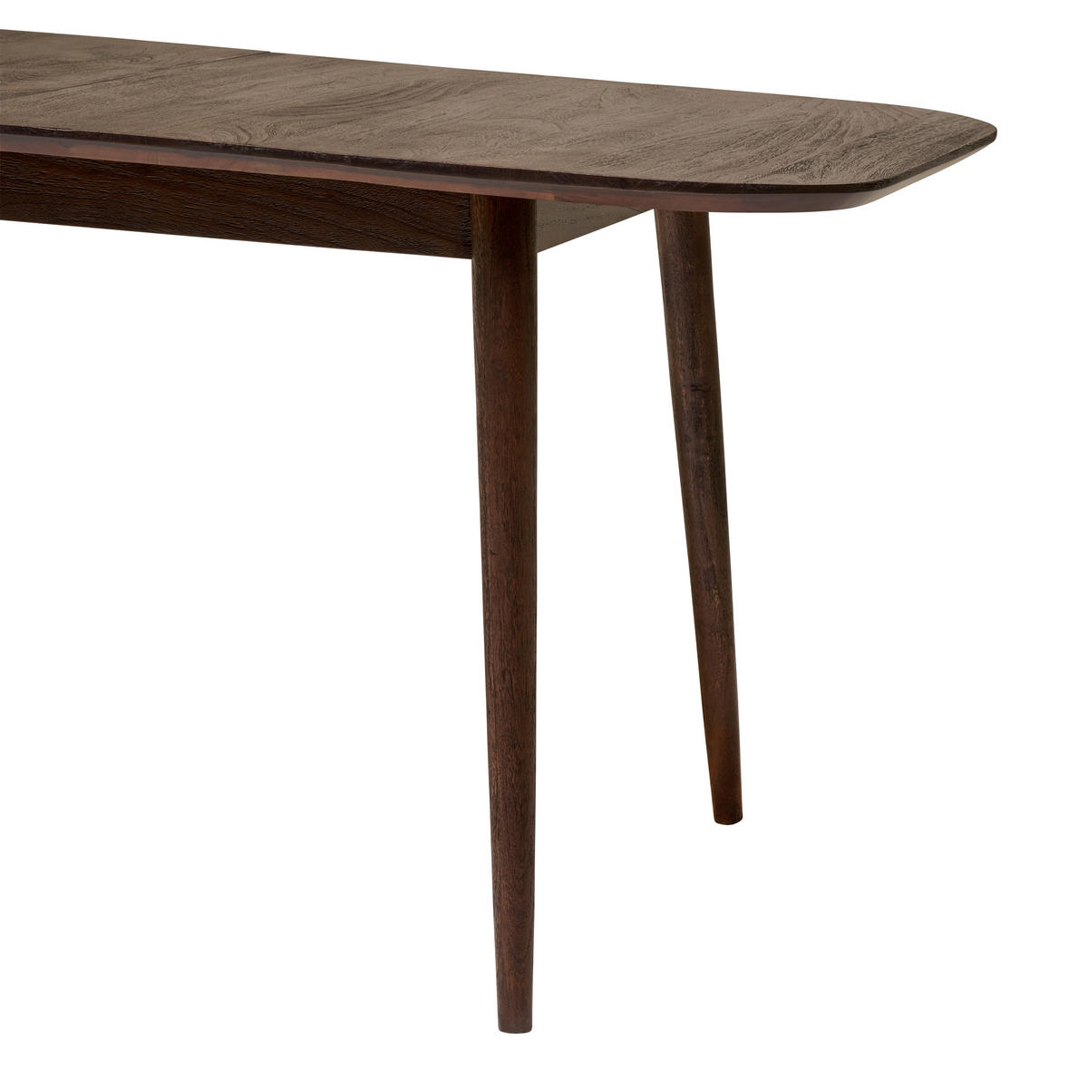 ESSTISCH 200/85/76 cm Echtholz  Holz ausziehbar rechteckig Dunkelbraun  - Dunkelbraun, MODERN, Holz (200/85/76cm) - Livetastic
