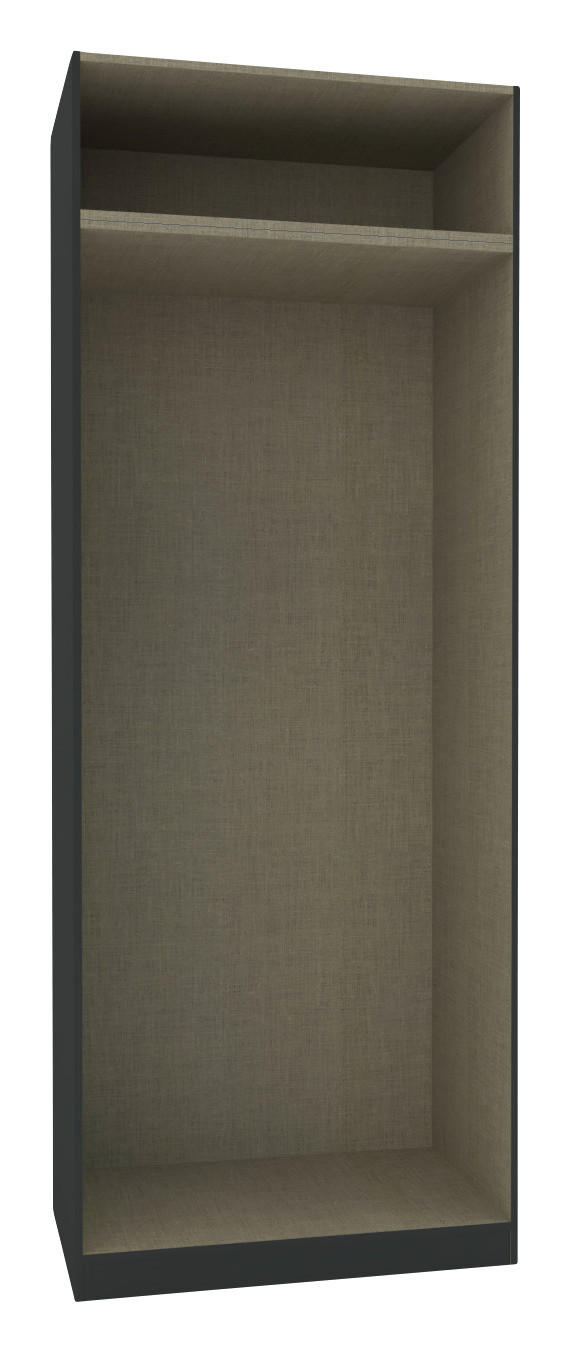 KLEIDERSCHRANKKORPUS 91,1/242,2/56,5 cm  - Anthrazit, KONVENTIONELL, Holzwerkstoff (91,1/242,2/56,5cm) - Hom`in