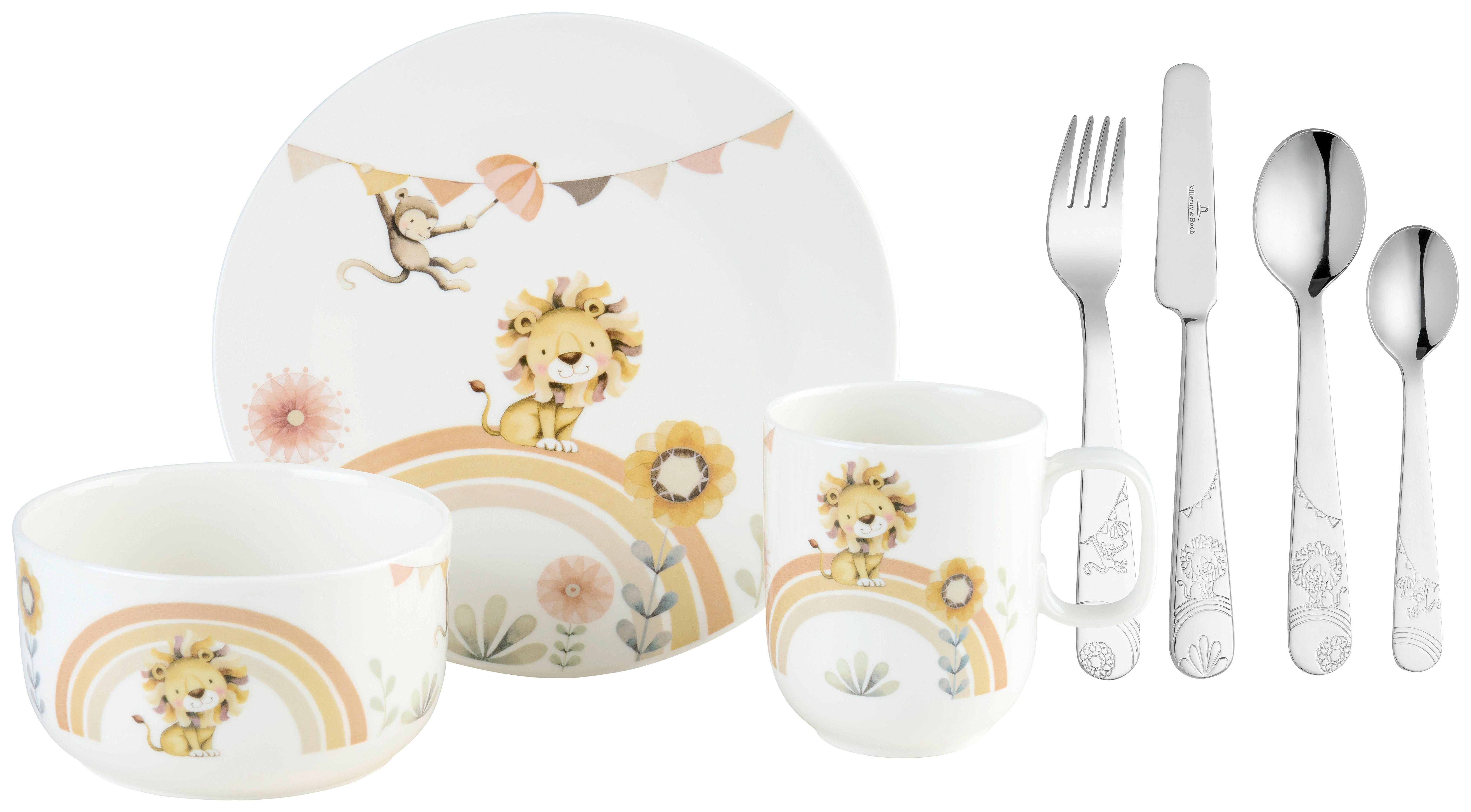 KINDERGESCHIRRSET 7-teilig  - Multicolor, Design, Keramik/Metall (26,5/13,5/24cm) - Villeroy & Boch