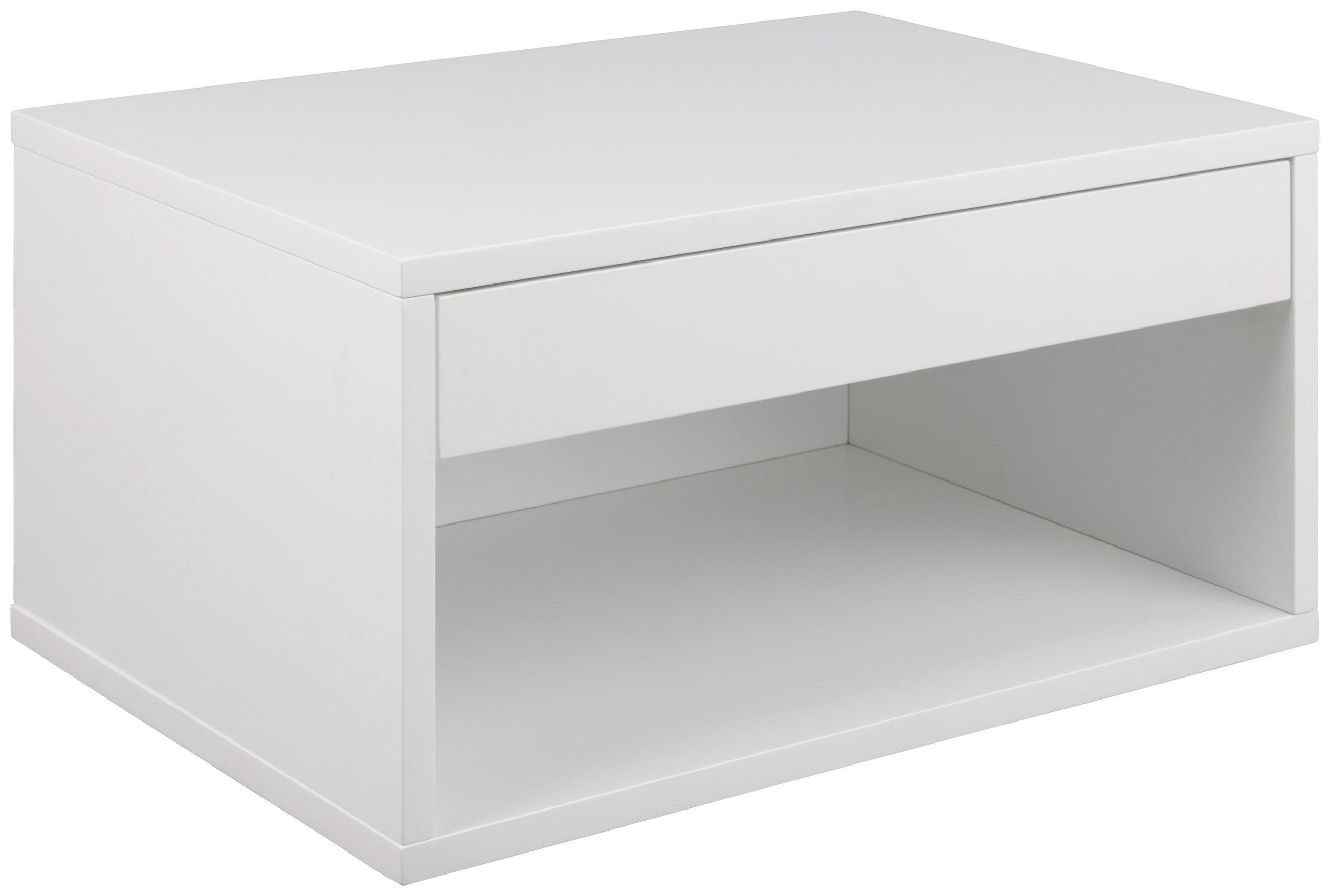 NACHTTISCH 50/24,3/35 cm  Weiss  - Weiss, Modern, Holzwerkstoff (50/24,3/35cm) - MID.YOU