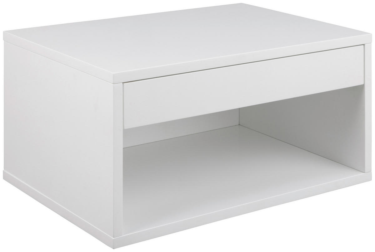 NACHTSCHRANK 50/24,3/35 cm  - Weiß, MODERN, Holzwerkstoff (50/24,3/35cm) - MID.YOU