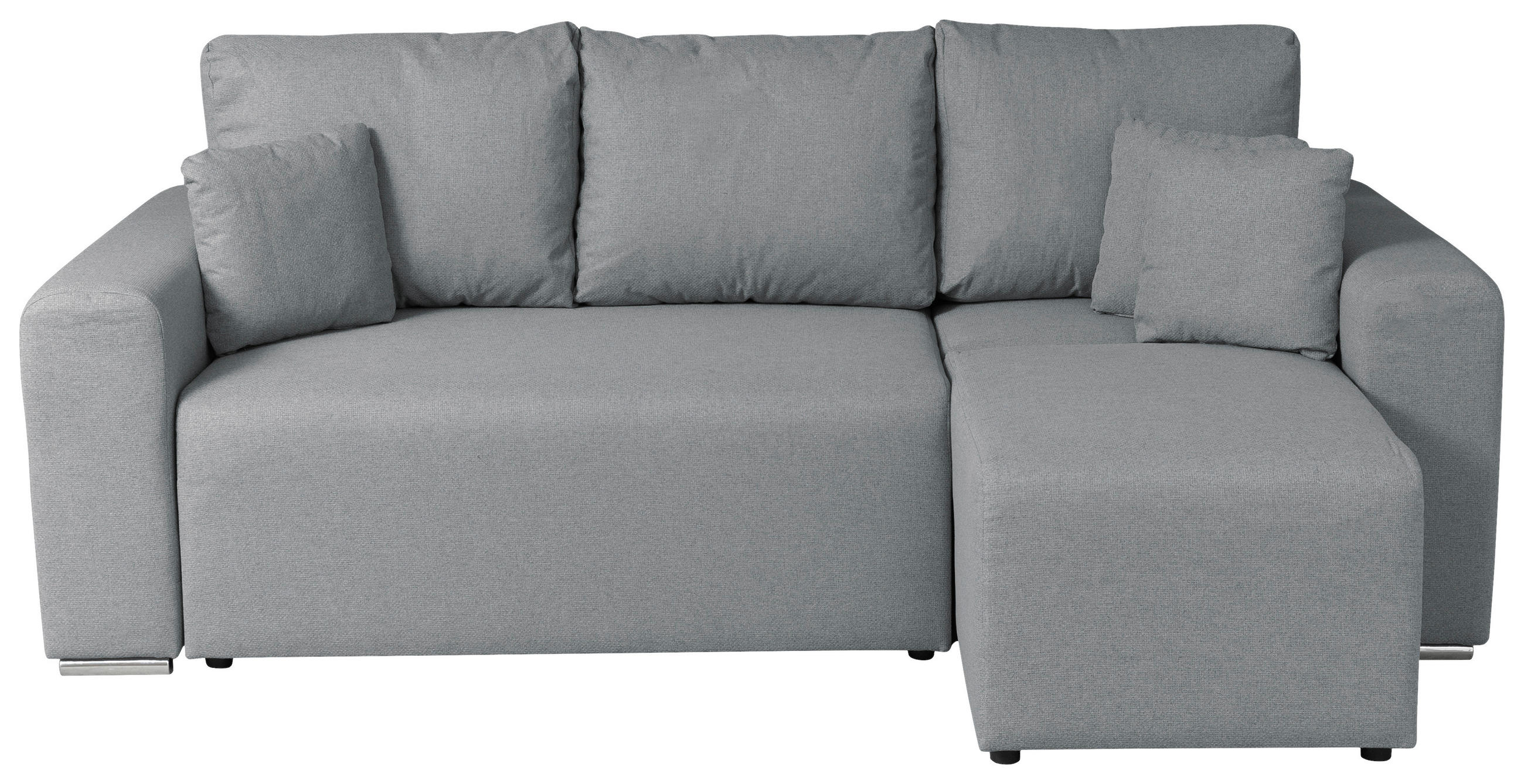 Ecksofa mit Schlaffunktion & Bettkasten Bega Grau